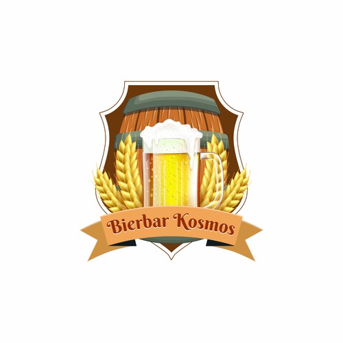 Bierbar Kosmos Logo Design.