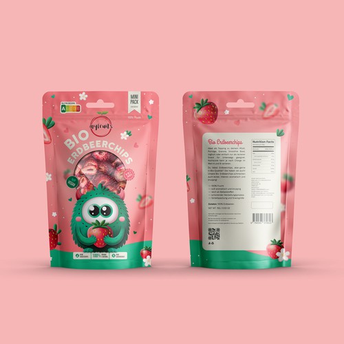 new packaging for strawberry chips | myfruits