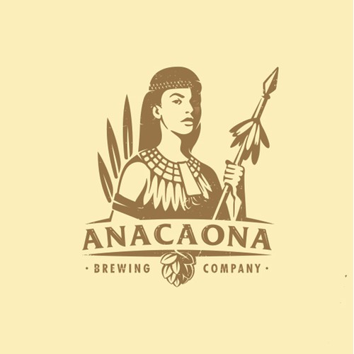 mascot logo for anacaona