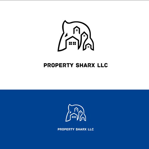 Design a sharp looking logo with a shark