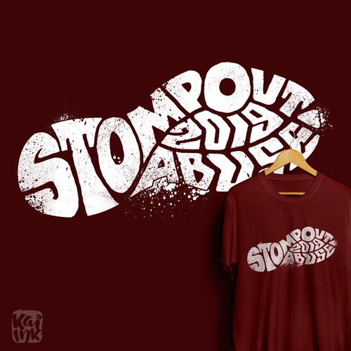 T-shirt design for Stomp out abuse