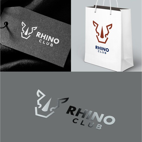 Rhino Club – Modern Minimal Logo & Brand Identity