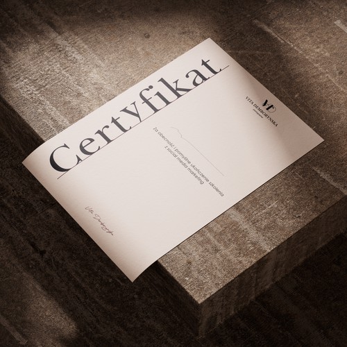 Certificate design