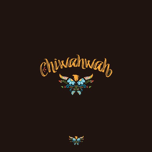 Elaborate and decorative logo for a Mexican themed restaurant and bar