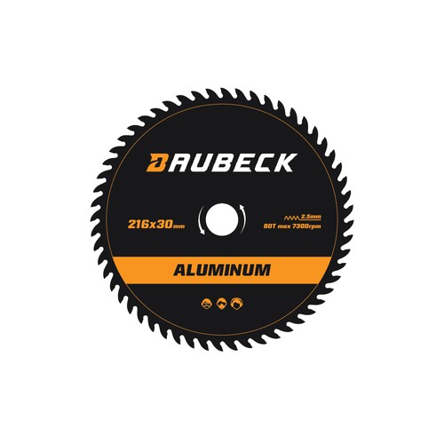 Saw disk label design
