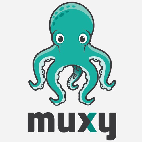 Muxy Logo and Character.