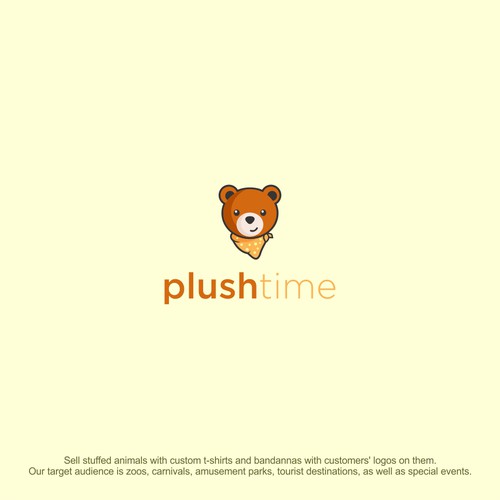 plushtime animal pet logo