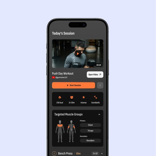 AI powered workout app