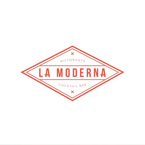 Retro/modern logo concept for pizzeria.