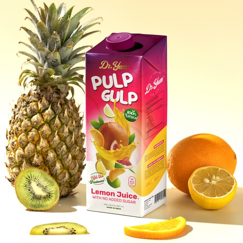 Dr. Yum "Pulp Gulp" | Digital Product Visualization