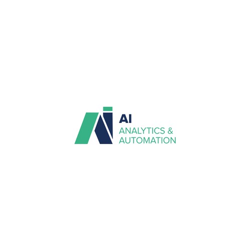 AI Analytics and Automation logo design