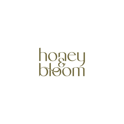 Minimal logo concept for Honey & Bloom