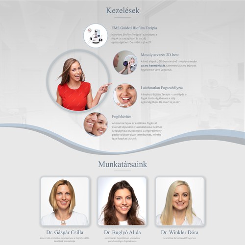 Dental Hygiene clinic website design