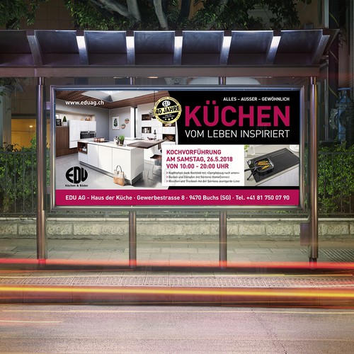 Plakat für Küchenstudio