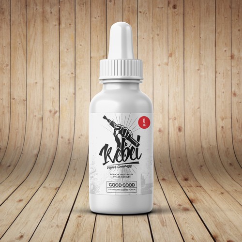 E-liquid logo and label design