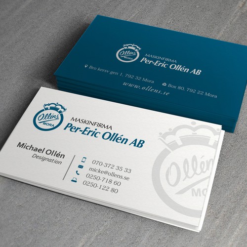 Stationery for Maskinfirma Per-Eric Ollén AB