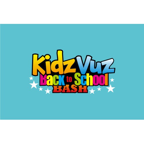 Create a super fun and cool event logo for KidzVuz!