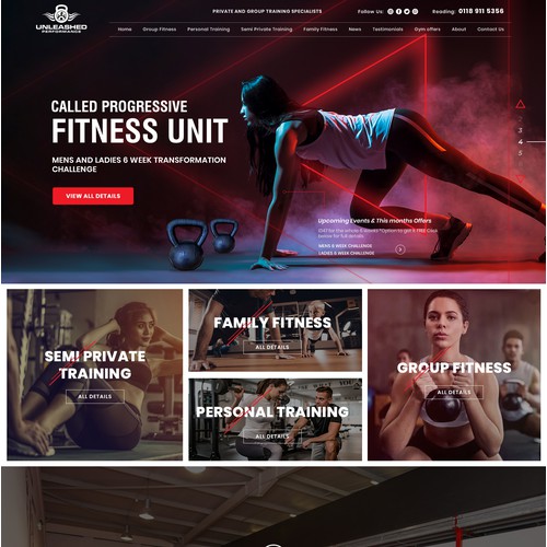 Fitness web design