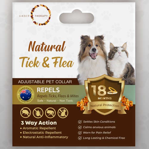 Natural Tick and Flea Packagin