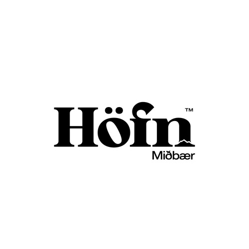 wordmark for small town in southeast Iceland