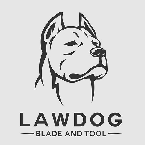 Knife & Tool logo design - “Lawdog Blade & Tool”