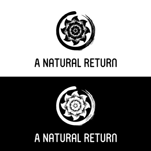 flower and enzo circle concept for 'a natural return'