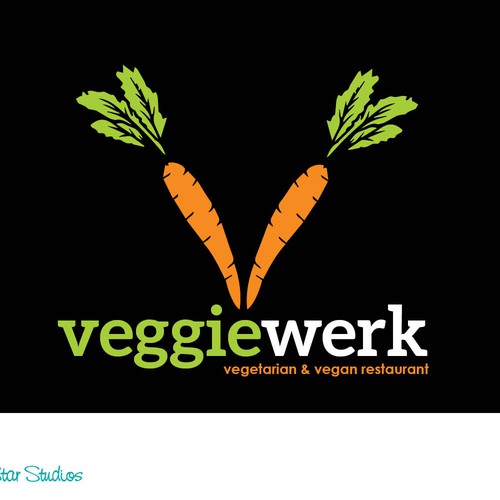 Logodesign for vegetarian Fast Food