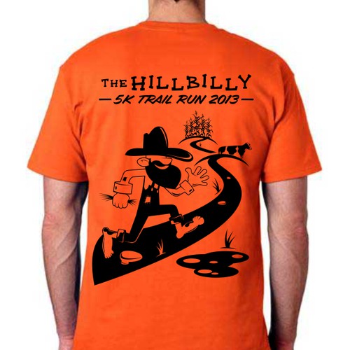 New t-shirt design- Hillbilly 5K Trail Run