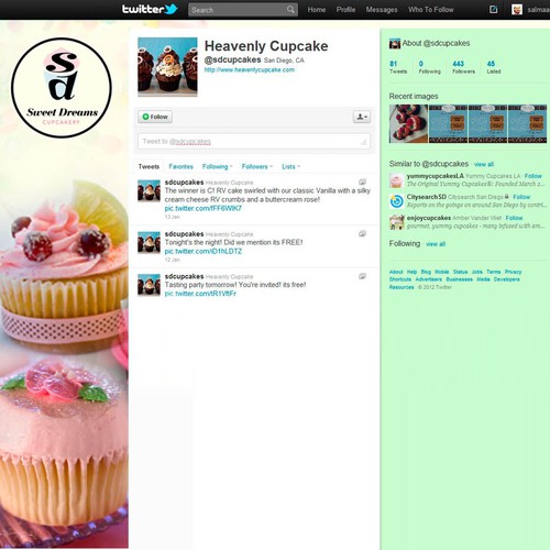 twitter theme design