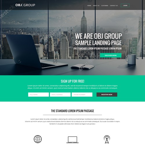 Landing page