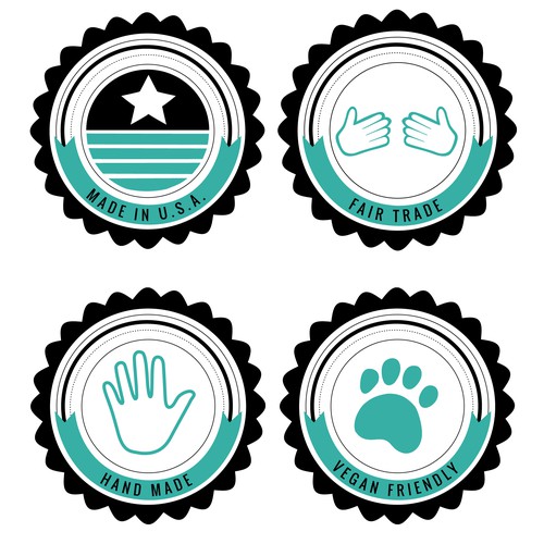 Icon Badge Concepts (soft tosca)
