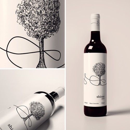 Wine label design