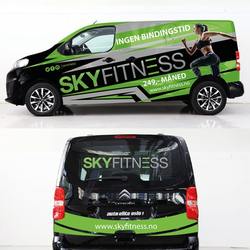 Fitness/Gym van wrap design