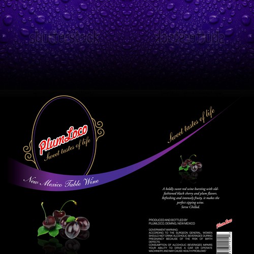 PlumLoco Winery needs a new product label