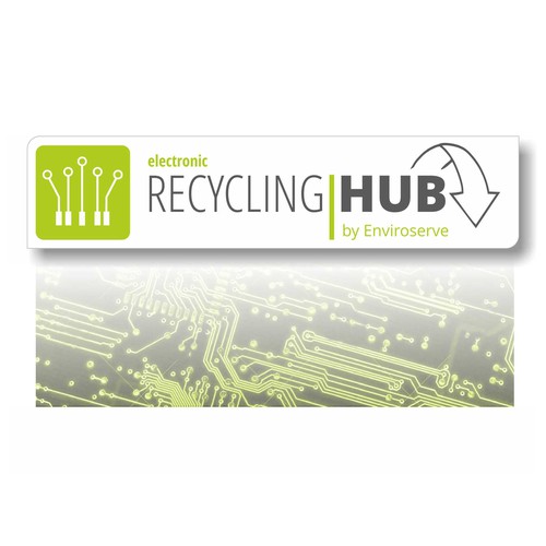 Recycling logo - especially for technical trash