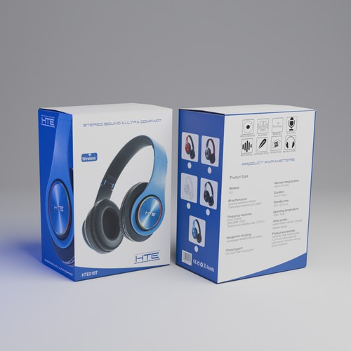 headphone box render