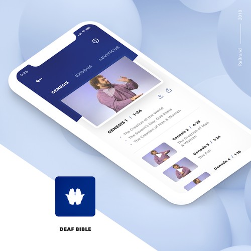 Deaf Bible -  App design 