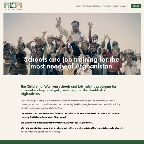 NGO Children of War Website 