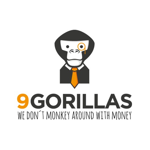 Gorilla in a Financial Logo