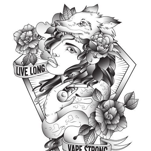 Vapeshop T-shirt design