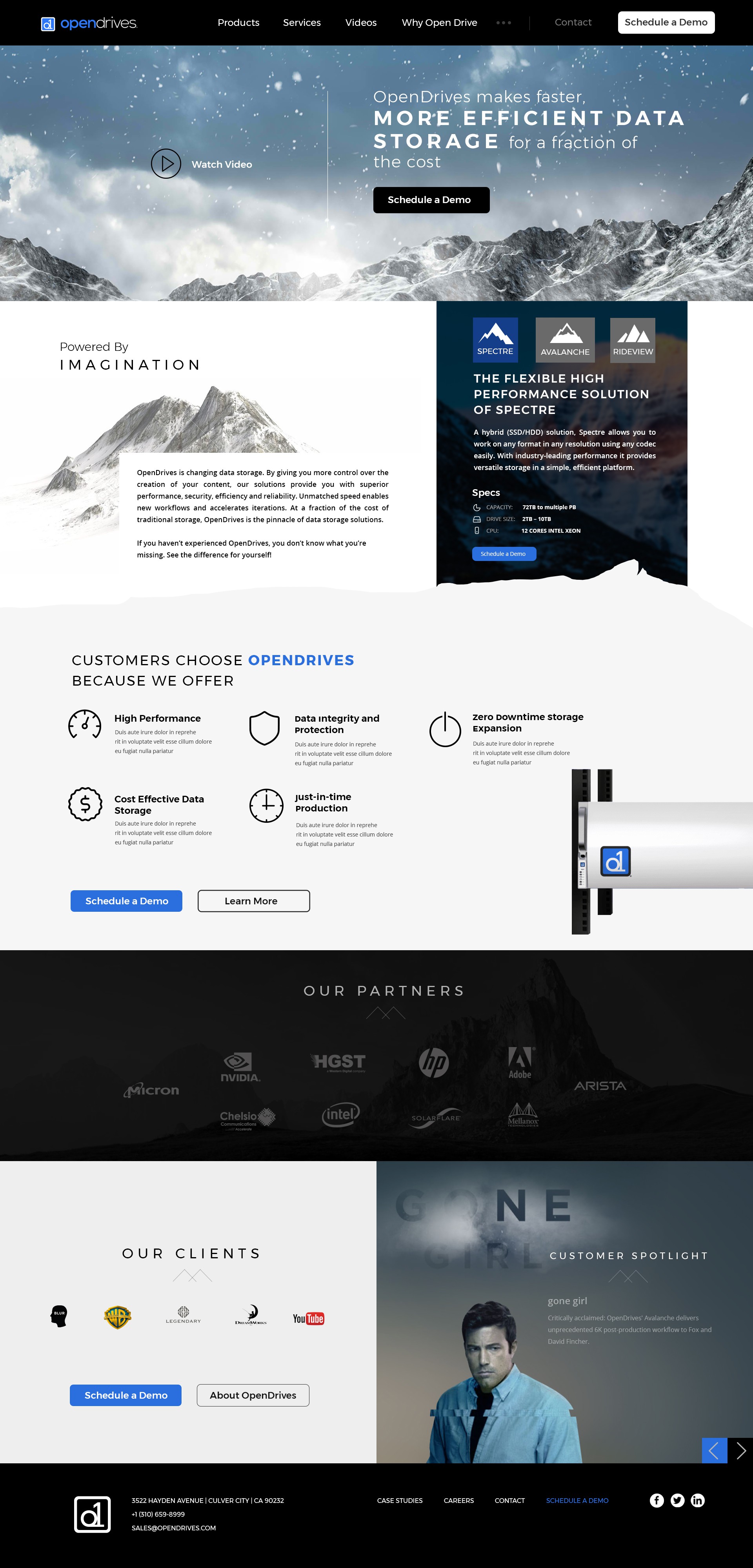 Open Drives — Web Page Design design on 99designs
