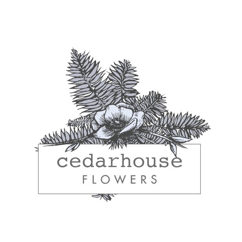 Floral hand drawn logo