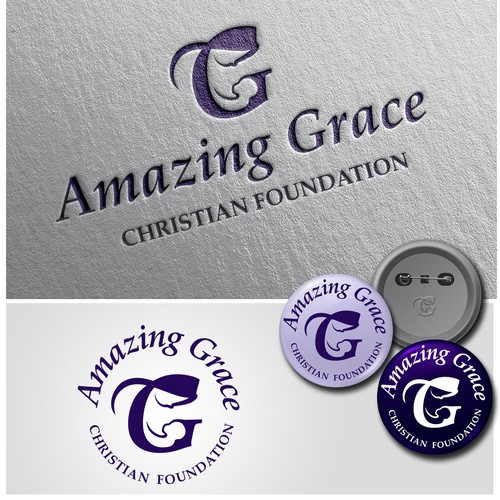 Logo design for the "Amazing Grace-Christian foundation"