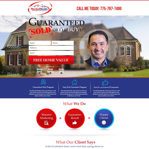 Marshall Realty Landing Page