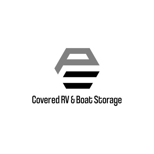simple and modern logo for parking and storage