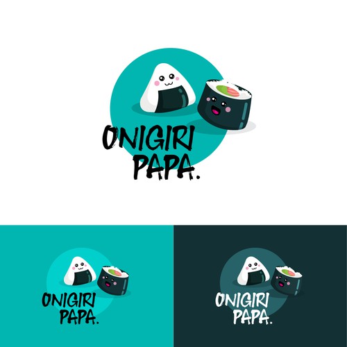 Logo Design . Onigri Papa