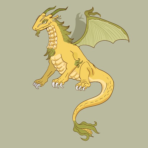 Corn Dragon Character Design
