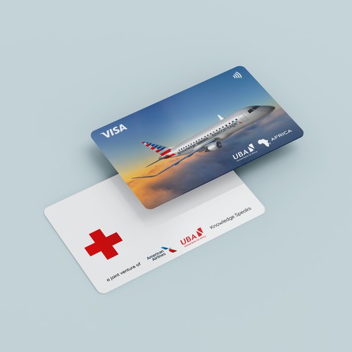 Credit card design for American Airlines and Knowledge Speaks