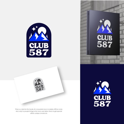 Club 587 Logo Design