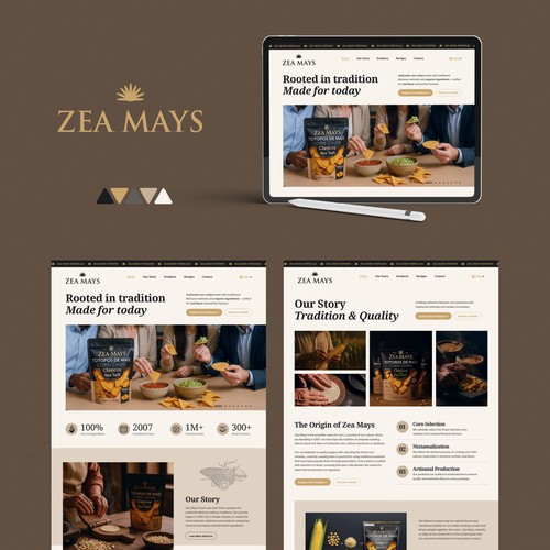 Zea Mays Foods website design